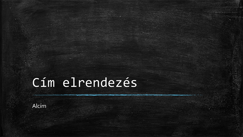 Táblás iskolai bemutató (szélesvásznú) Táblás iskolai bemutató (szélesvásznú)