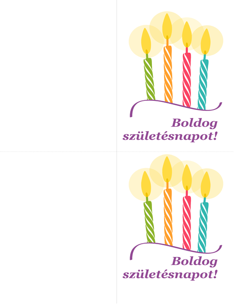 Születésnapi kártyák (laponként 2) Születésnapi kártyák (laponként 2)