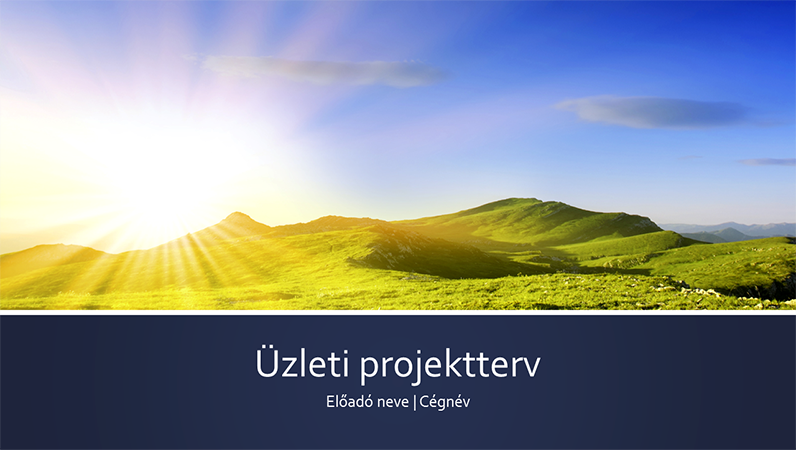 Üzleti projektterv bemutatója (szélesvásznú) Üzleti projektterv bemutatója (szélesvásznú)