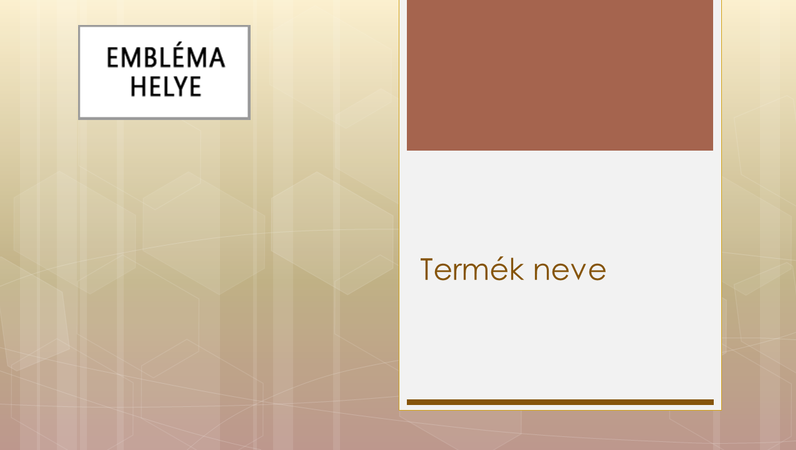 Üzleti termékek áttekintése bemutató