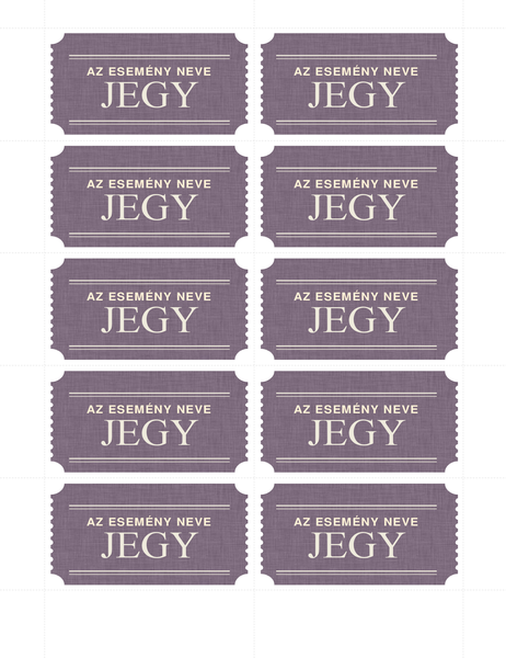 Jegykészítés Jegykészítés