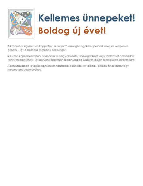 Téli levélpapír Téli levélpapír