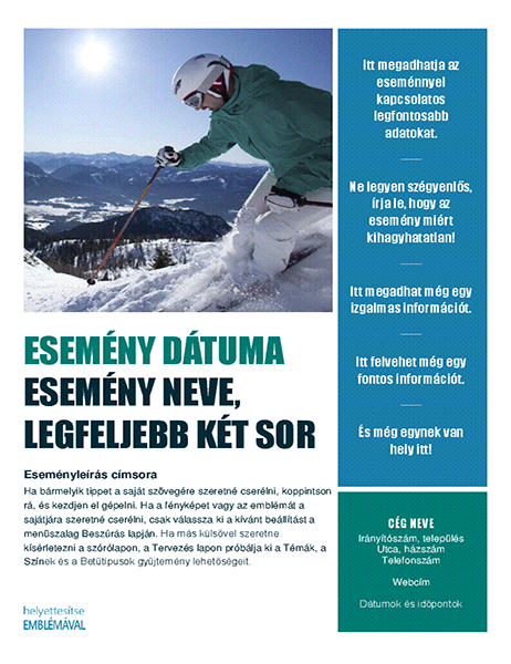 Idényjellegű esemény szórólapja (téli) Idényjellegű esemény szórólapja (téli)