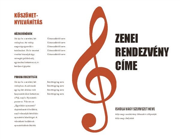 Zenei műsor