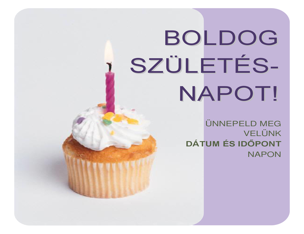 Születésnapi meghívó (minitortával) Születésnapi meghívó (minitortával)