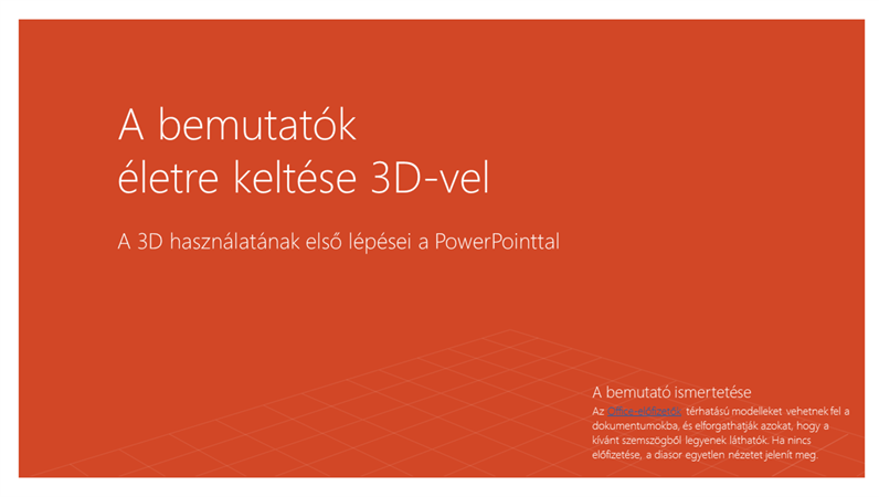 Keltse életre bemutatóit 3D-vel Keltse életre bemutatóit 3D-vel