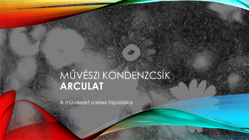 Művészi kondenzcsík arculat Művészi kondenzcsík arculat