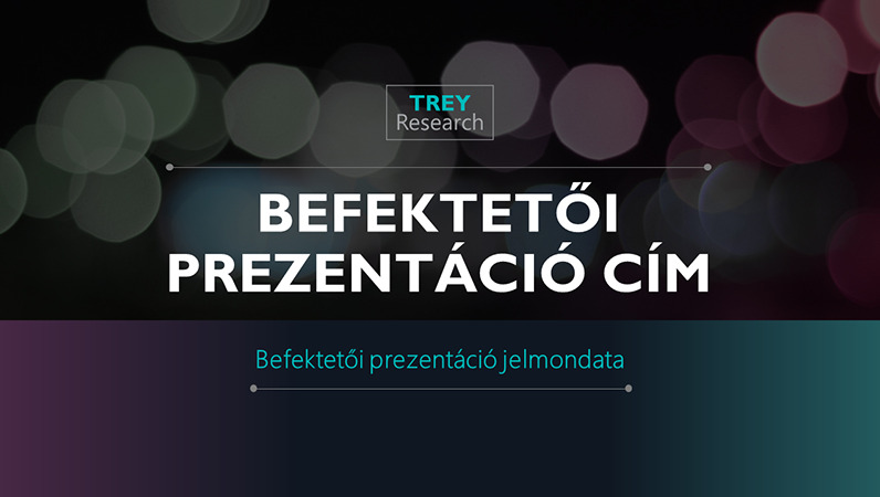 Futurisztikus befektetői prezentáció Futurisztikus befektetői prezentáció
