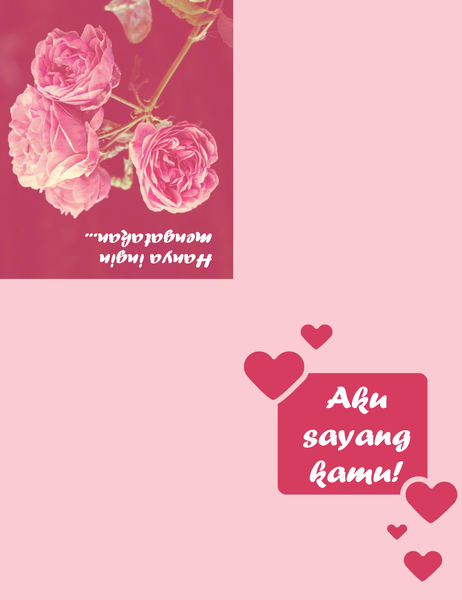Kartu romantis (empat lipatan) Kartu romantis (empat lipatan)