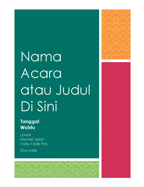 Selebaran blok warna Selebaran blok warna