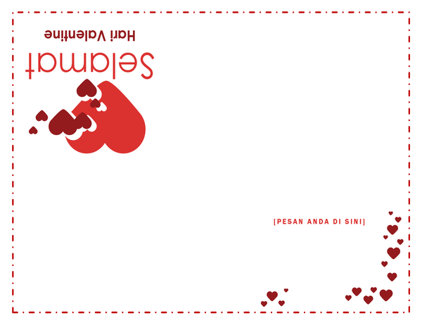 Kartu Hari Valentine (empat lipatan) Kartu Hari Valentine (empat lipatan)