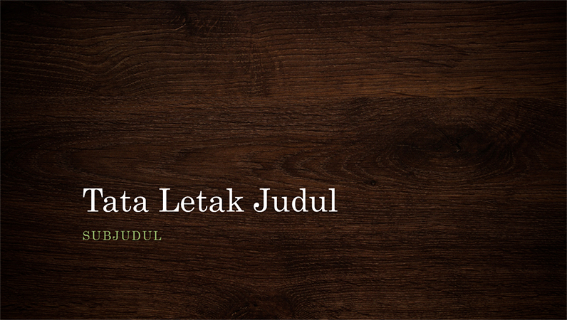 Presentasi alam irisan kayu (layar lebar) - Office Templates