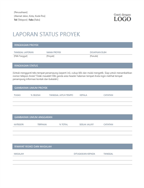 Laporan Tahunan (Dengan foto sampul) - Office Templates