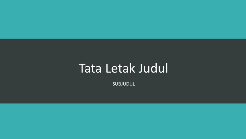 Presentasi berpita hijau kebiruan (layar lebar) Presentasi berpita hijau kebiruan (layar lebar)