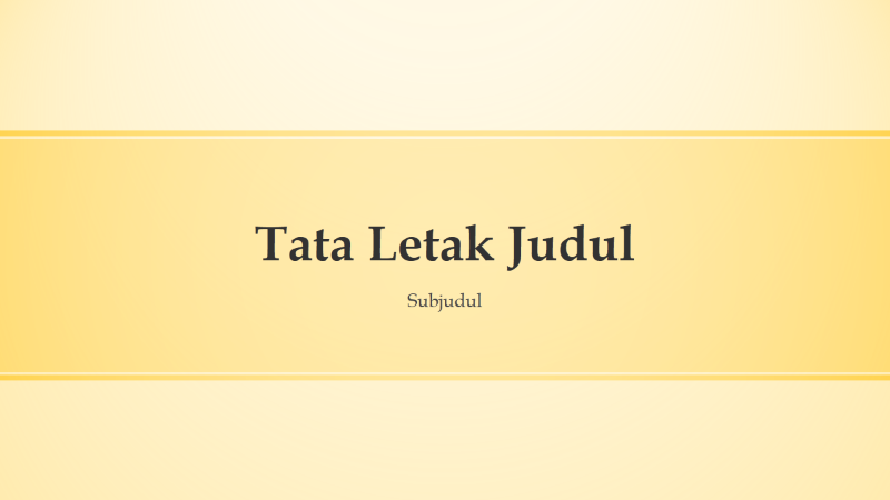 Presentasi desain bersalur kuning (layar lebar) Presentasi desain bersalur kuning (layar lebar)