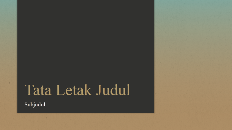 Presentasi Gradien Biru-Cokelat (layar lebar) Presentasi Gradien Biru-Cokelat (layar lebar)