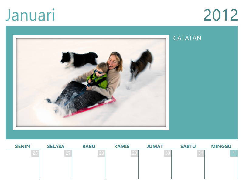 Kalender foto keluarga (Sen) Kalender foto keluarga (Sen)