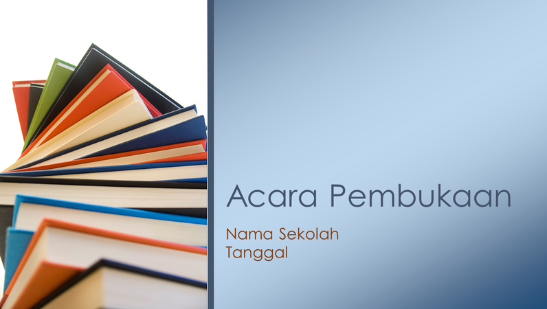 Presentasi acara pembukaan kelas baru Presentasi acara pembukaan kelas baru