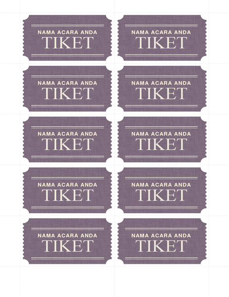 Tiket Dasar Tiket Dasar