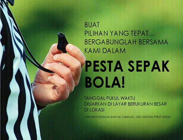 Selebaran pesta sepak bola Selebaran pesta sepak bola