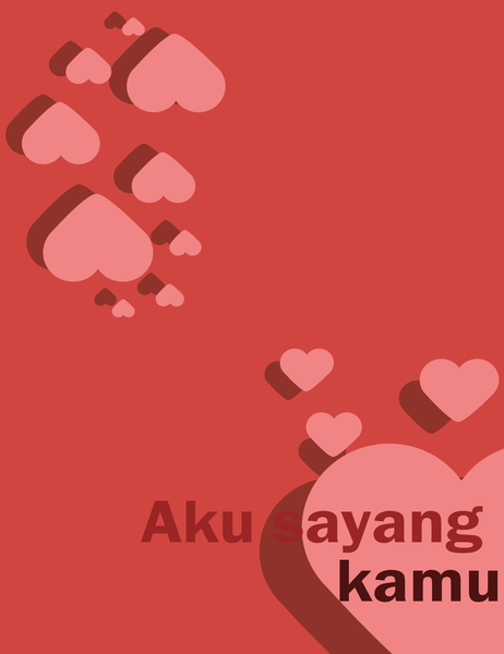 Kartu Aku Sayang Kamu (empat lipatan) Kartu Aku Sayang Kamu (empat lipatan)