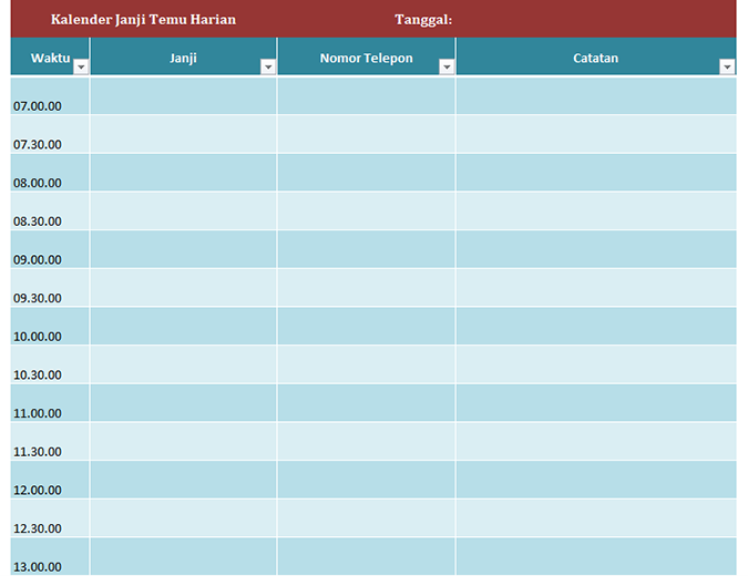 Template Kalender Kosong Contoh Gambar Template - Bank2home.com