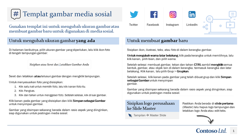Templat gambar media sosial Templat gambar media sosial