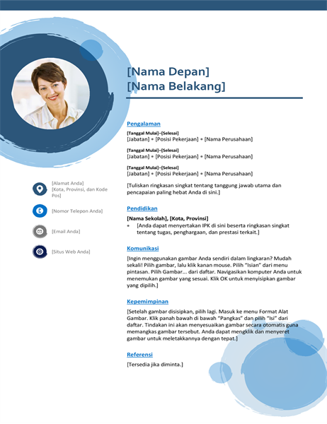 Resume lingkaran biru Resume lingkaran biru
