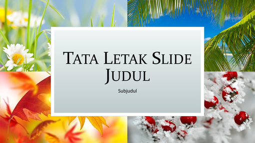 Presentasi bertema alam empat musim (layar lebar) Presentasi bertema alam empat musim (layar lebar)