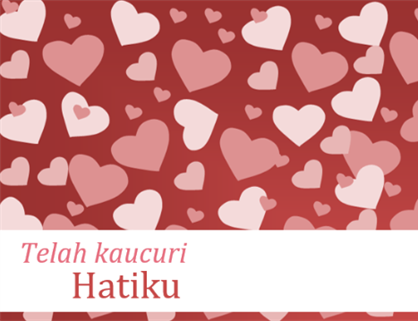 Kartu romantis (dengan bunga mawar, empat lipatan)