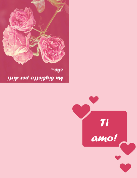 Biglietto d'amore (piegatura quadrupla) Biglietto d'amore (piegatura quadrupla)