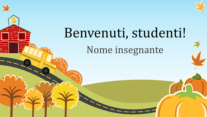 Presentazione per il rientro alla scuola elementare (widescreen) Presentazione per il rientro alla scuola elementare (widescreen)