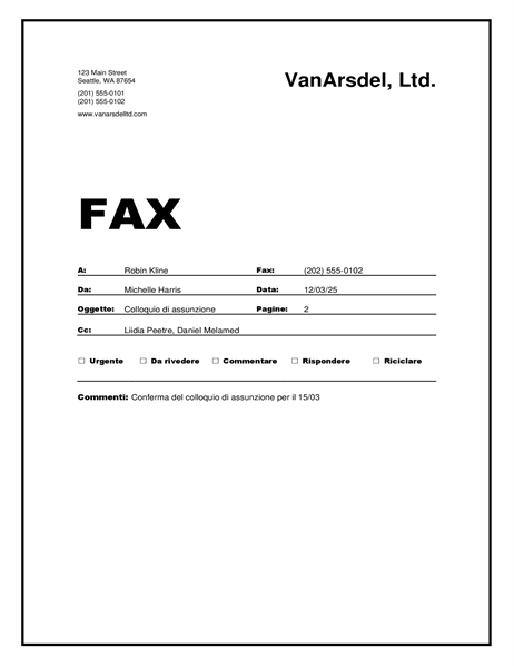 FRONTESPIZIO FAX DA SCARICA