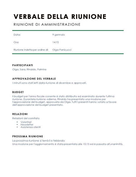 Verbale della riunione dell’associazione genitori-insegnanti: Verbale della riunione dell’associazione genitori-insegnanti: