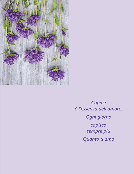 Biglietto di San Valentino con dedica (piegatura quadrupla) Biglietto di San Valentino con dedica (piegatura quadrupla)