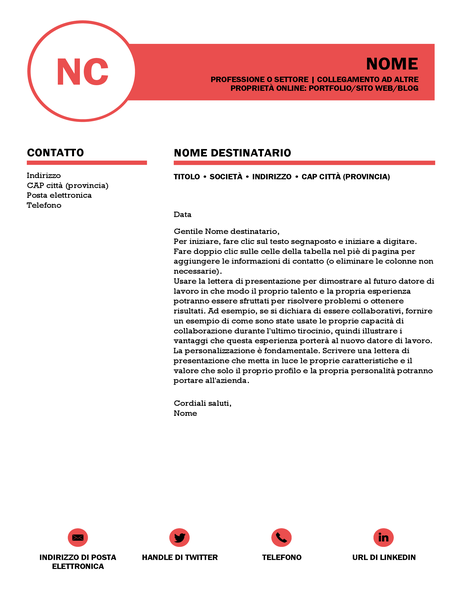 Lettera di presentazione raffinata, progettata da MOO Lettera di presentazione raffinata, progettata da MOO