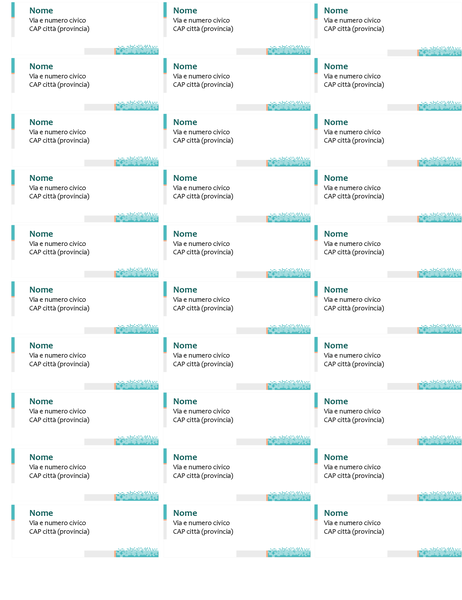 Etichette per indirizzi tecnologia minimalista (30 per pagina) Etichette per indirizzi tecnologia minimalista (30 per pagina)