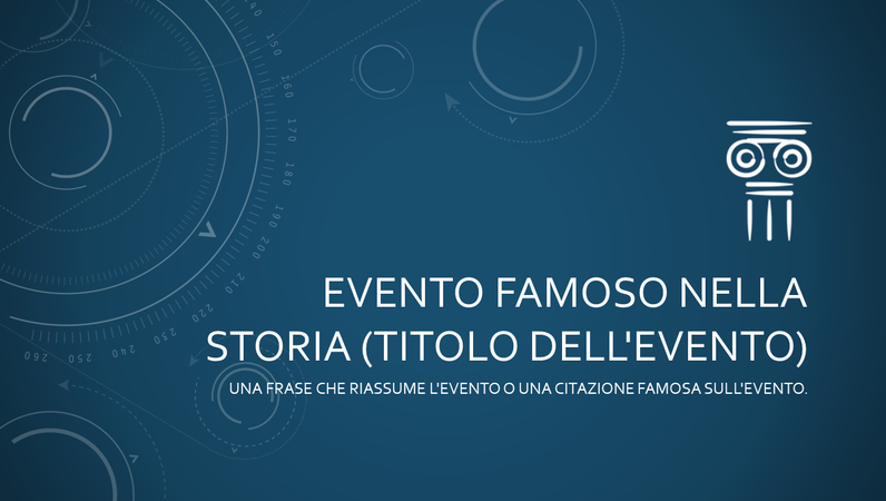 Evento famoso nella presentazione di storia Evento famoso nella presentazione di storia