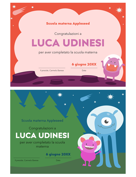 BORDI PER DIPLOMI DA SCARICARE