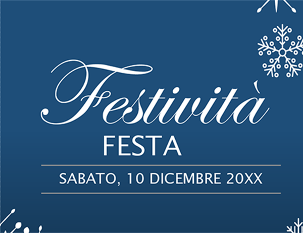 Invito per le festività "Let it snow" Invito per le festività "Let it snow"