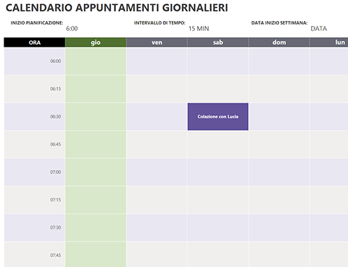 SCARICA CALENDARIO MENSILE 2018 EXCEL DA
