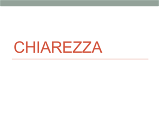 Chiarezza Chiarezza