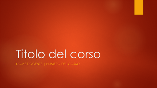 Presentazione corso accademico (widescreen) Presentazione corso accademico (widescreen)