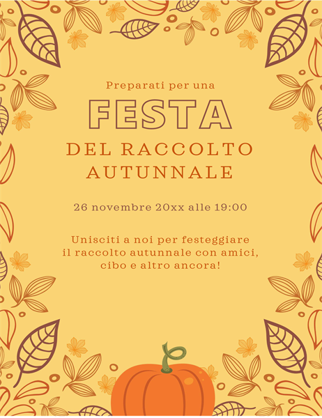 Volantino autunnale Volantino autunnale