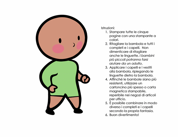 Bambole di carta (bambino, set 2) Bambole di carta (bambino, set 2)