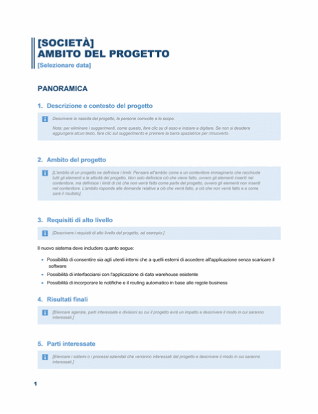 Obiettivi del progetto Obiettivi del progetto