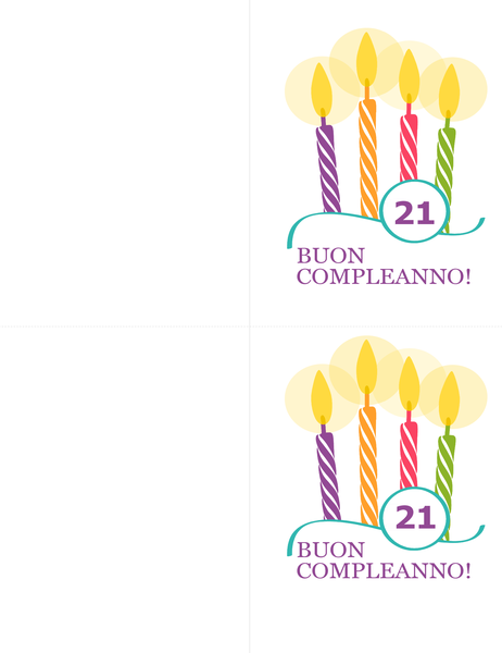 Biglietti di auguri per compleanni importanti (2 per pagina, per Avery 8315) Biglietti di auguri per compleanni importanti (2 per pagina, per Avery 8315)