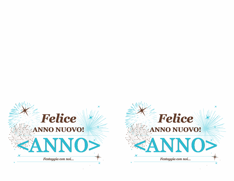 Invito a festa di Capodanno (compatibile con Avery 3268) Invito a festa di Capodanno (compatibile con Avery 3268)