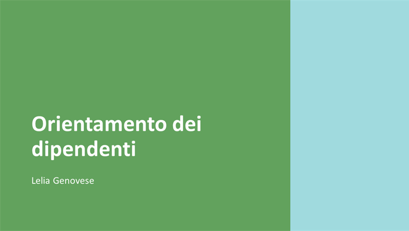 Presentazione Incontro con i nuovi dipendenti Presentazione Incontro con i nuovi dipendenti