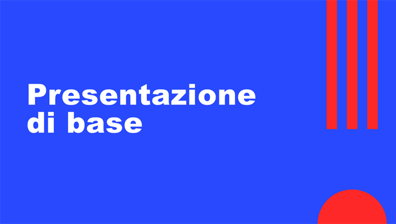 Presentazione corso di formazione Presentazione corso di formazione